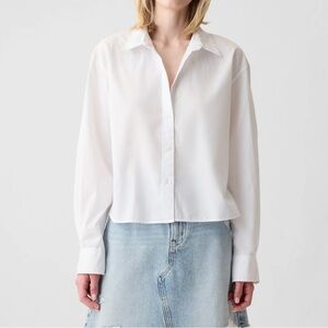 GAP Organic Cotton Cropped Shirt / Button-up Shirt
